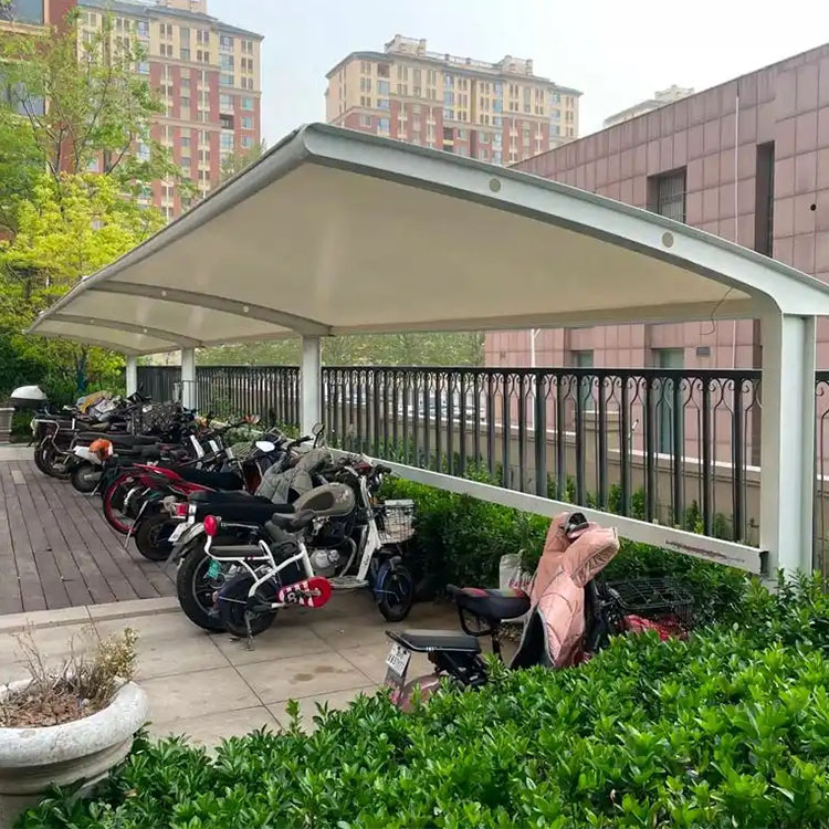 竹溪县膜结构电动车棚